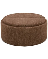 Jharli Fabric Storage Ottoman, Created for Macy's