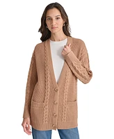 Dkny Jeans Women's Cable-Knit Cardigan