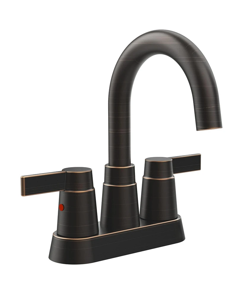 Slickblue Oil Rubbed Bronze 2-Handle Bathroom Sink Faucet Classic and Stylish Design