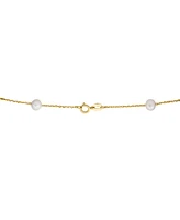 Effy Cultured Freshwater Pearl (5-7mm) 18" Collar Necklace in 14k Gold