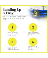 Bfr Bands Blood Flow Restriction Band for Arms, Legs, Glutes, Pro Bundle 4 Pack