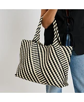 Moda Luxe Solana Woven Tote