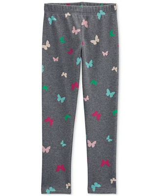 Carter's Little & Big Girls Butterfly-Print Cozy Fleece Leggings