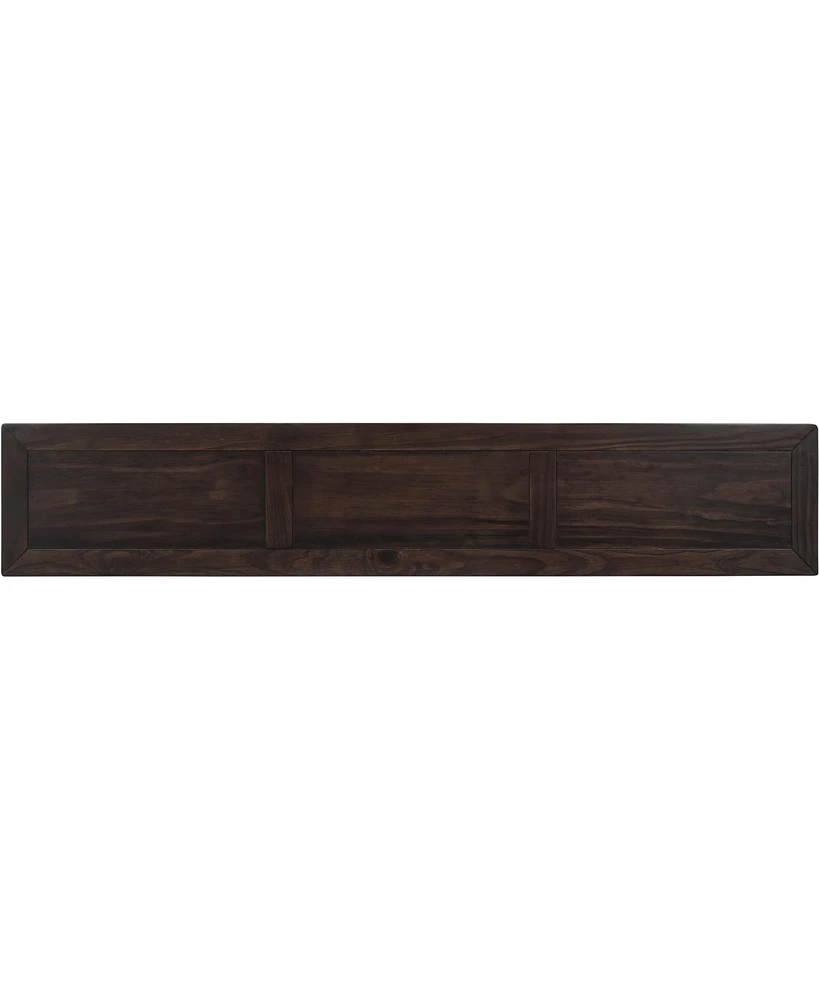 Slickblue Rustic Entryway Console Table, 60" Long Sofa Table with two Different Drawers and Bottom Shelf for Storage