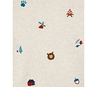 Carter's Toddler Boys Embroidered Camping Cotton Sweatshirt