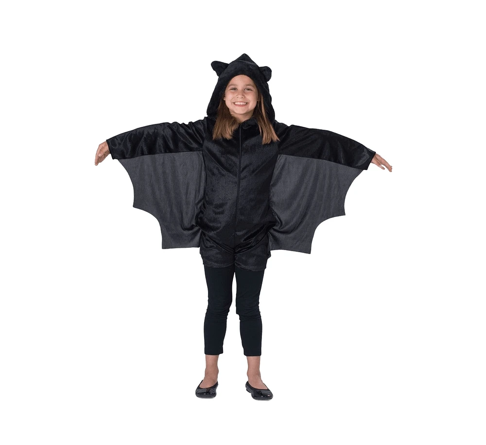 Dress Up America Black Bat Jumpsuit Costume - Kids Boys & Girls