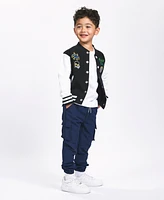 Sovereign Code Little Boys Color Blocked Patched Varsity Jacket