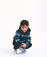 Sovereign Code Little Boys Plaid Hooded Shirt Jacket