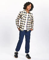 Sovereign Code Big Boys Soft Plaid Flannel Button-Up Shirt