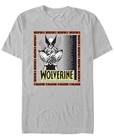 Fifth Sun Mens Wolverine X Weapon Short Sleeve T-Shirt