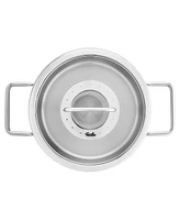 Fissler Pure Collection Stainless Steel 6.7 Quart Stock Pot with Glass Lid