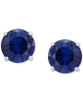 3-Pc. Set Lab-Created Sapphire Stud & Hoop Earrings (3-3/4 ct. t.w.) in Sterling Silver