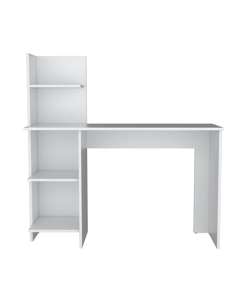 Depot E-Shop Toronto 120 Writing Desk, Four Shelves