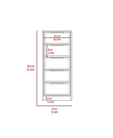 Egeo Dresser 42"H, 5 Drawer, Vertical