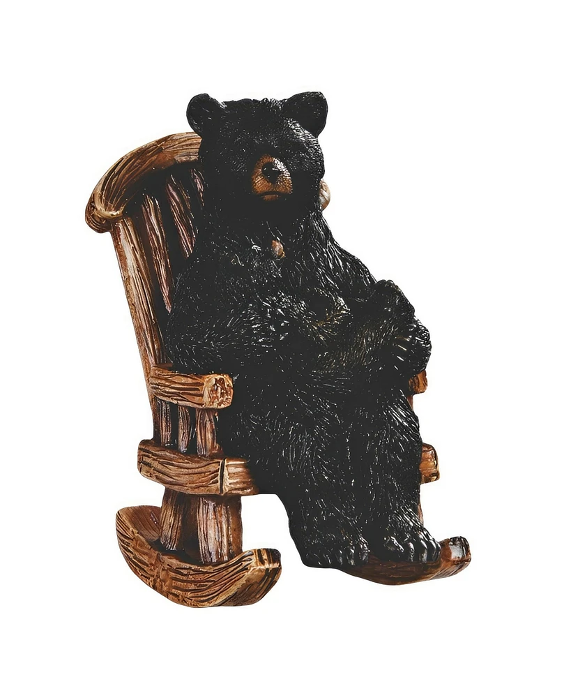 Fc Design 5"H Bear on Rocking Chair Figurine Decoration Home Decor Perfect Gift for House Warming, Holidays and Birthdays