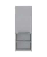 Depot E-Shop Savona Medicine Single Door Cabinet, Two Interior Shelves, Two External Shelves, White