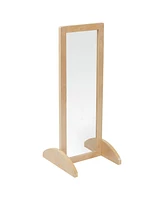 ECR4Kids Toddler Single-Sided Bi-Directional Mirror, Natural