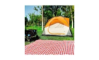 Slickblue 2/6 Person Family Camping Tents – Outdoor Double Layer, Waterproof & Windproof with Top Roof, Rainproof