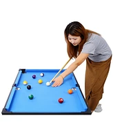 Slickblue 5-in-1 Multi-Game Table: Billiards, Air Hockey, Foosball, Ping Pong, & Basketball