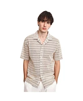 Campus Sutra Men's Pleat-Creased Shirt