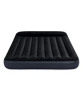 Intex Dura Beam Pillow Rest Classic Airbed Mattress with Built-In Pump, Queen