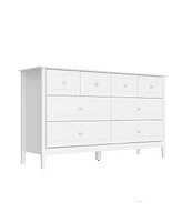 Homsee White 8-Drawer Paint Finish Dresser Chest of Drawers Cabinet