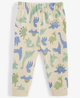 First Impressions Baby Boys Dino Group Printed Pants, Created for Macy's