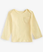 First Impressions Baby Boys Long-Sleeve Solid Lap-Shoulder T-Shirt, Created for Macy's