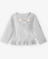 First Impressions Baby Girls Long-Sleeve Nordic Embroidery T-Shirt, Created for Macy's