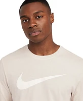 Nike Men's Sportswear Relaxed Fit Long-Sleeve Swoosh Logo T-Shirt