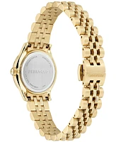 Ferragamo Women's Swiss Duo Gold Ion Plated Stainless Steel Bracelet Watch 28mm