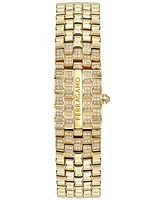 Ferragamo Women's Secret Diamond (3/4 ct. t.w.) Gold Ion Plated Stainless Steel Bracelet Watch 19x30mm