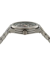 Ferragamo Men's Swiss F-80 Gmt Worldtime Gunmetal Ion Plated Stainless Steel Bracelet Watch 43mm