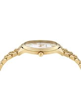 Ferragamo Women's Swiss Duo Gold Ion Plated Stainless Steel Bracelet Watch 40mm