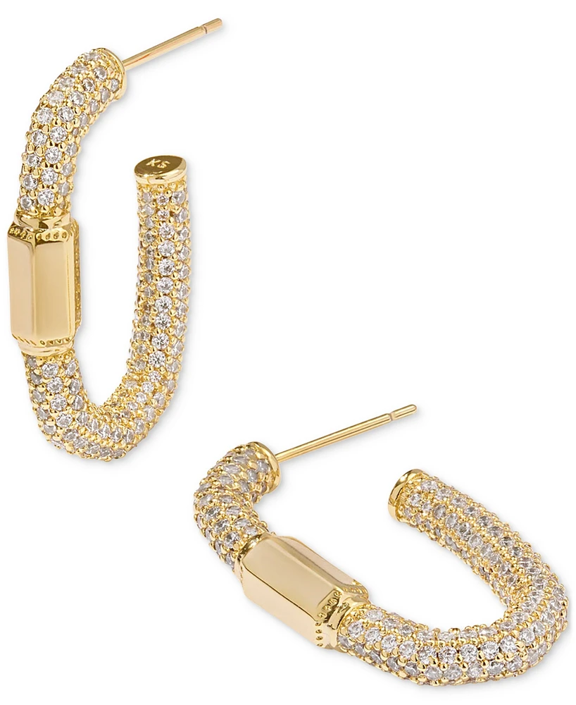 Kendra Scott Pave Link Hoop Earrings