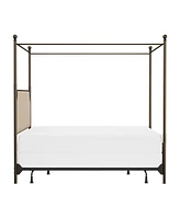 Hillsdale 52" Metal McArthur King Canopy Bed