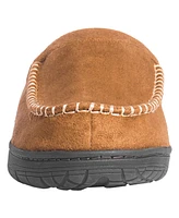 Weatherproof Men's Microsuede Clog with Curly Faux Shearling Lining and Non-Slip Indoor-Outdoor Sole Slipper