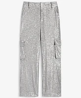 On 34th Women's High Rise Sequin Cargo Pants, Created for Macy's