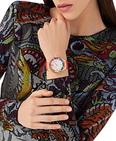 Philipp Plein Women's Lady Royal Crystal Red Silicone Strap Watch 39mm