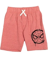 Marvel Boys Spider-Man French Terry 2 Pack Shorts to