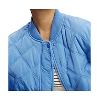 Cotton On Women's Quilted Rib Bomber Jacket