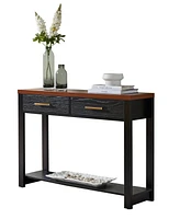 Kings Brand Furniture Sendero Console Table (Black