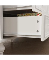 Homsee White 12-Drawer Chest of Drawers Modern European Style