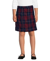 Lands' End Little Girls Plaid Box Pleat Skirt Top of the Knee