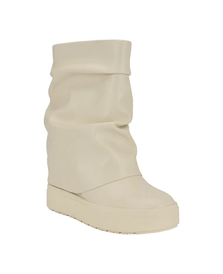 Guess Women's Guinna Fold Over Slouchy Booties