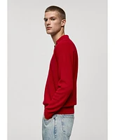 Mango Men's Knitted Polo Neck Sweater