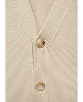 Mango Men's Buttons Detail Knitted Cotton Cardigan