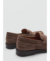 Mango Men's Suede Leather Loafers