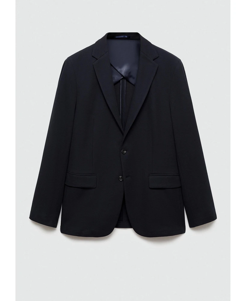 Mango Men's Structured Cotton Blazer