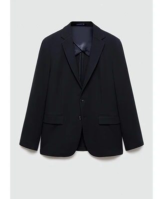 Mango Men's Structured Cotton Blazer